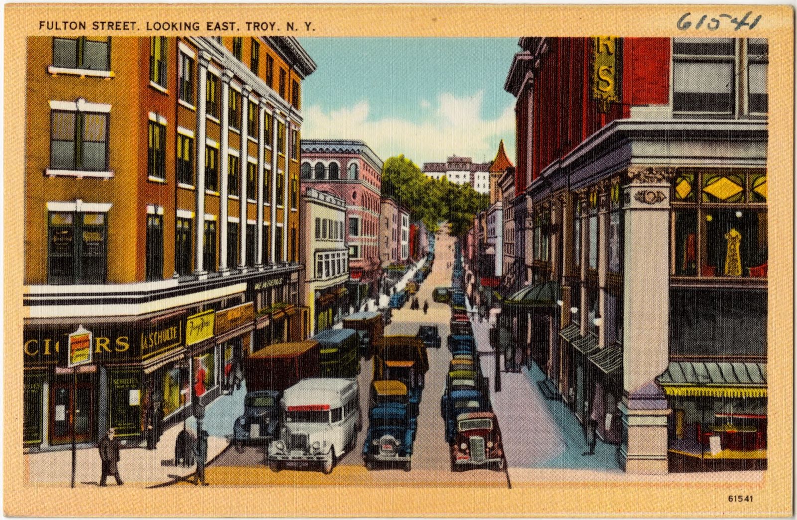 Fulton Street, looking east, Troy, N. Y., Boston Public Library - undated