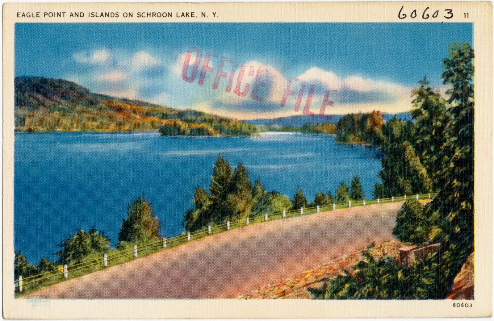 Eagle Point and islands on Schroon Lake, N. Y., Boston Public Library - undated