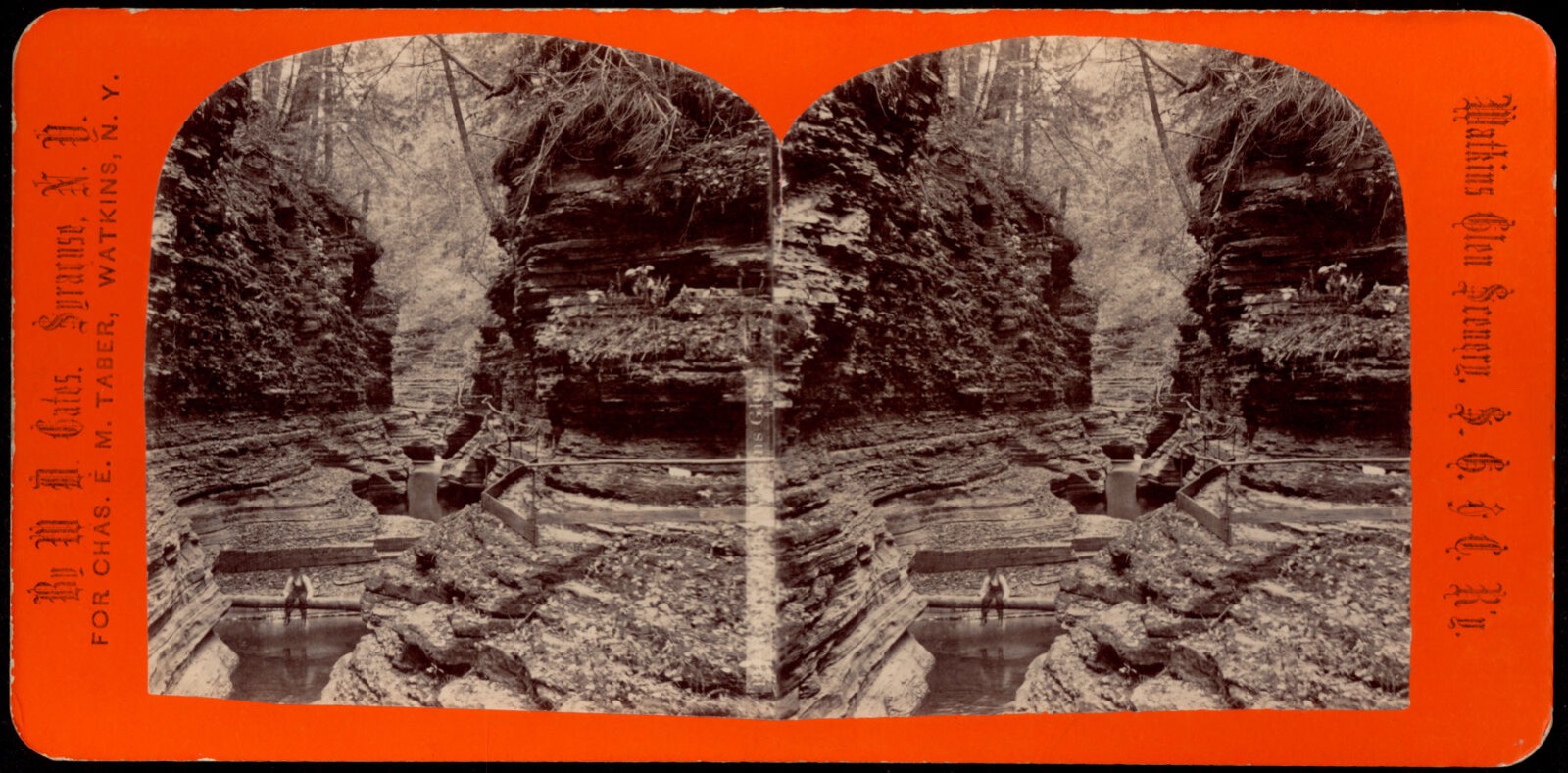 Rocky path, Watkins Glen, Boston Public Library - undated