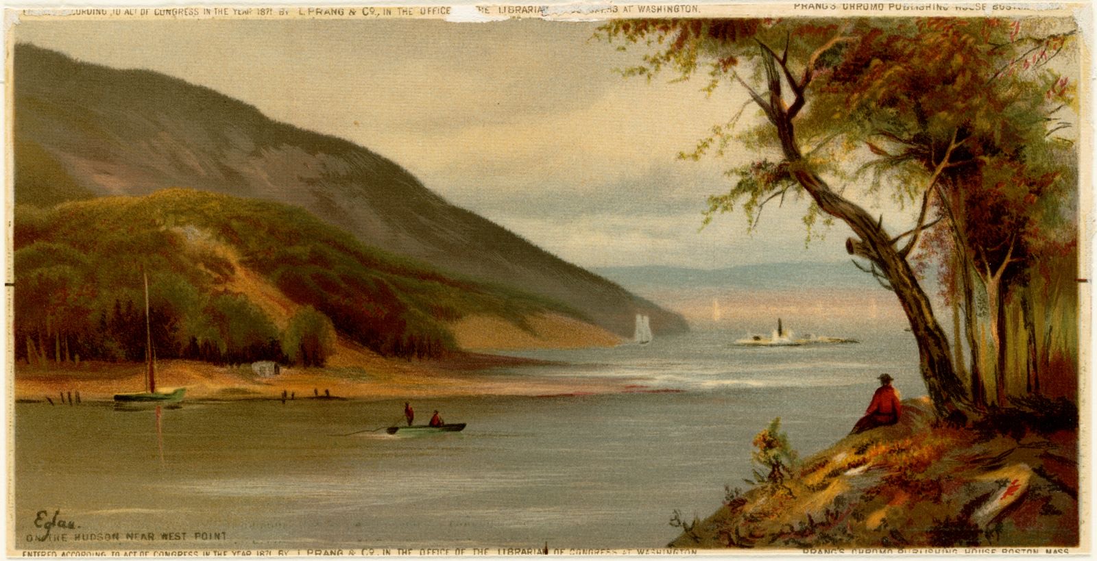 On the Hudson near West Point, Boston Public Library - undated