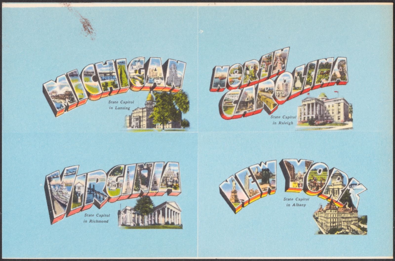 Michigan. North Carolina. Virginia. New York, Boston Public Library - undated