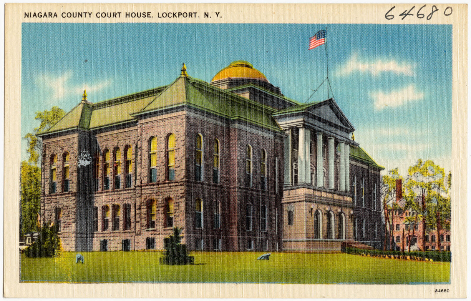 Niagara County Court House, Lockport, N. Y., Boston Public Library - undated