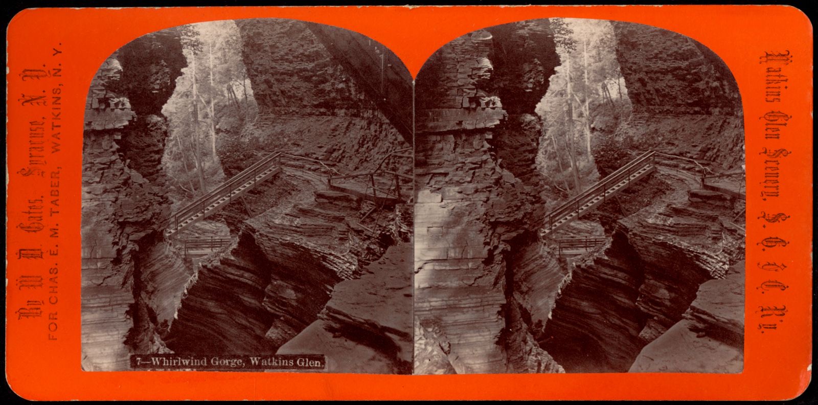 Whirlwind Gorge. Watkins Glen, Boston Public Library - undated