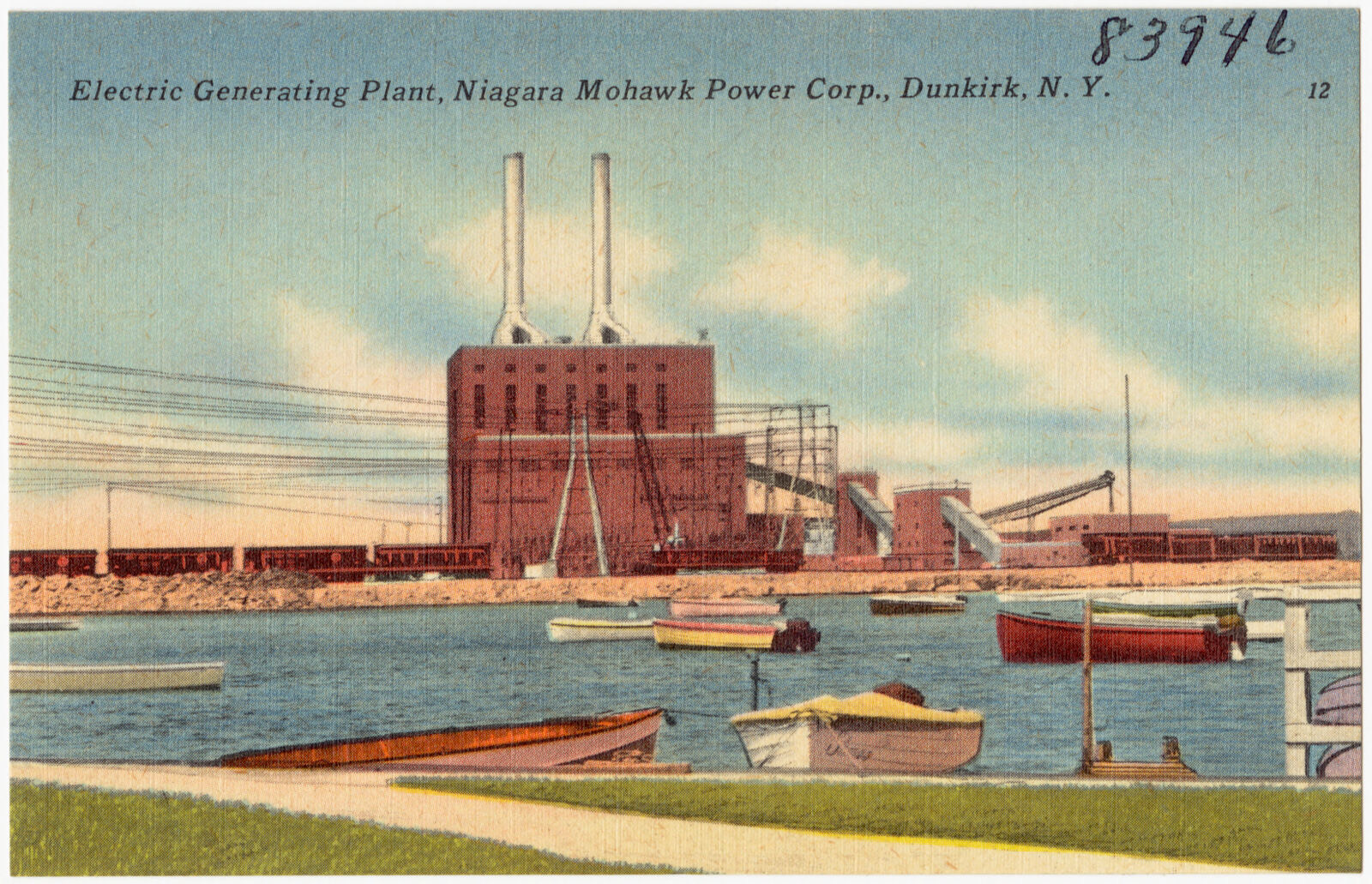 Electric generating plant, Niagara Mohawk Power Corp., Dunkirk, N. Y., Boston Public Library - undated