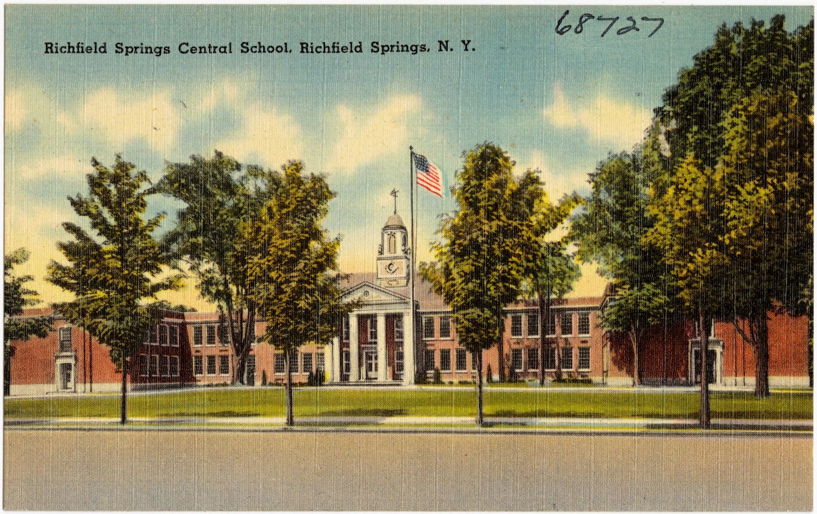 Richfield Springs Central School, Richfield Springs, N. Y., Boston Public Library - undated