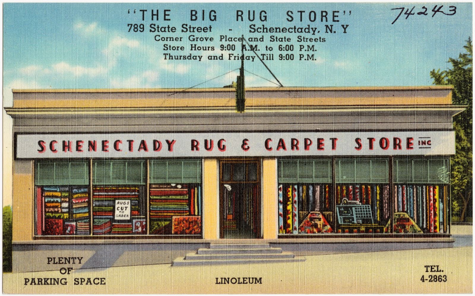 "The big rug store," 789 State Street, Schenectady, N. Y., Boston Public Library - undated