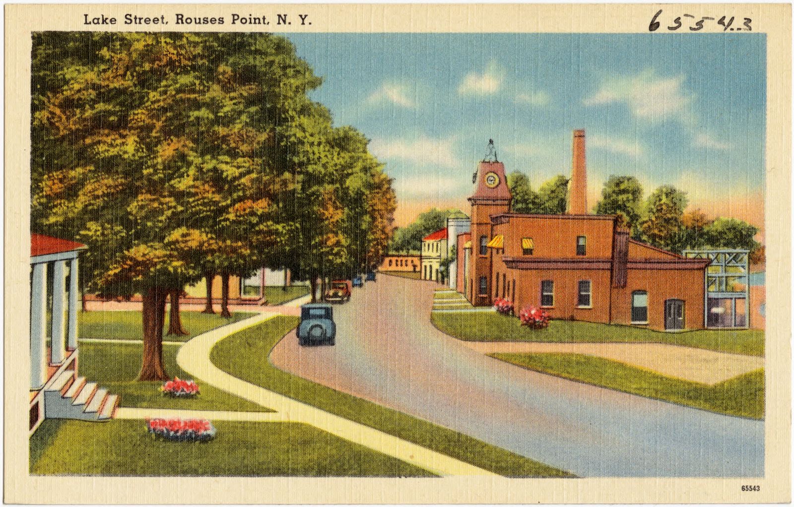 Lake Street, Rouses Point, N. Y., Boston Public Library - undated