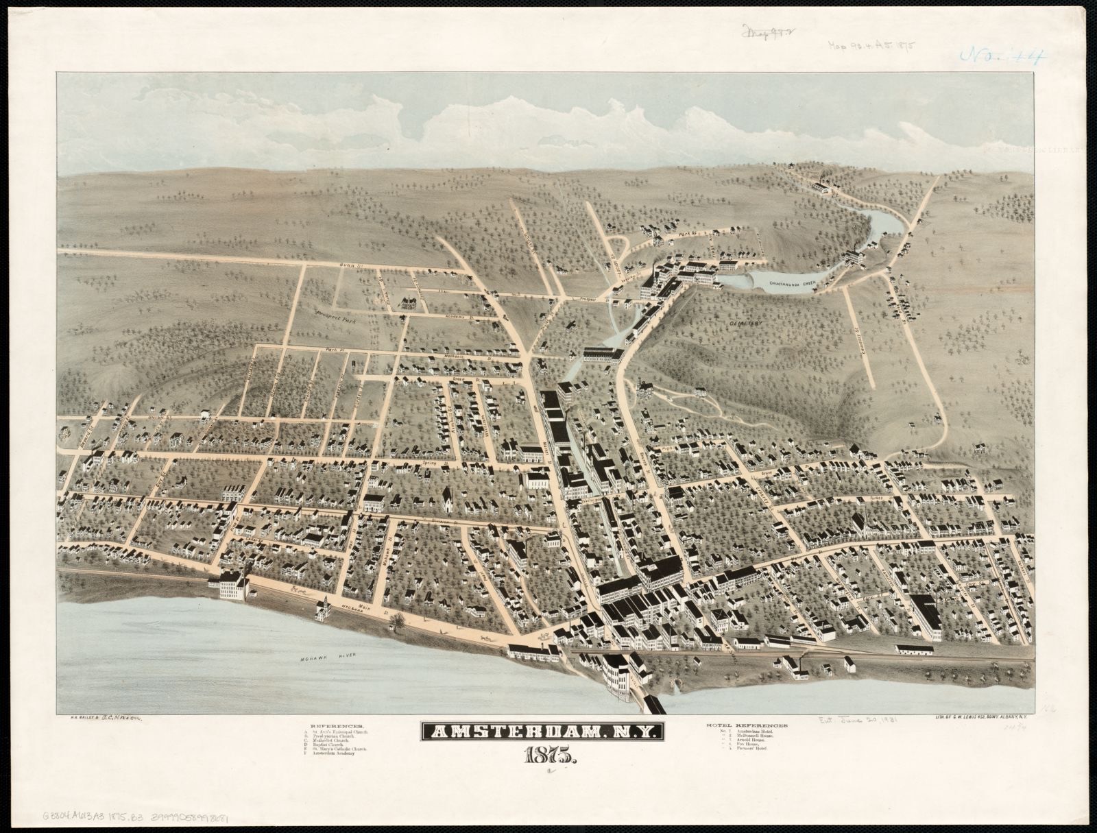 Amsterdam, N.Y 1875, Boston Public Library - undated