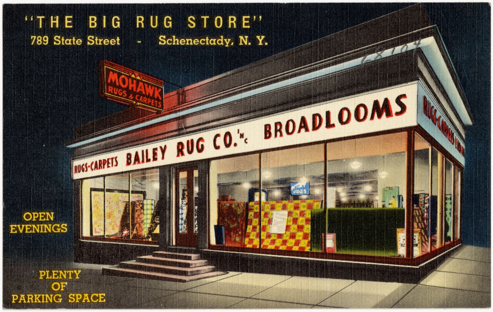"The big rug store," 789 State Street, Schenectady, N. Y., Boston Public Library - undated
