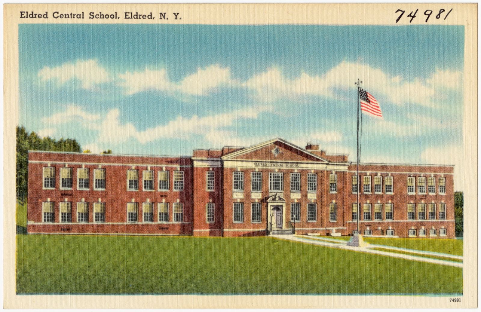Eldred Central School, Eldred, N. Y., Boston Public Library - undated
