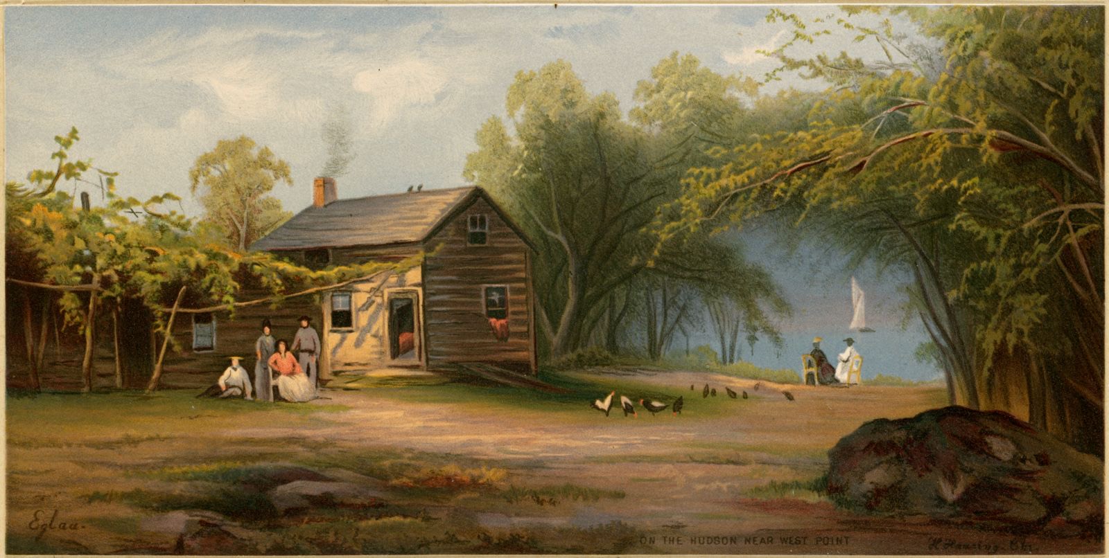 On the Hudson near West Point, Boston Public Library - undated