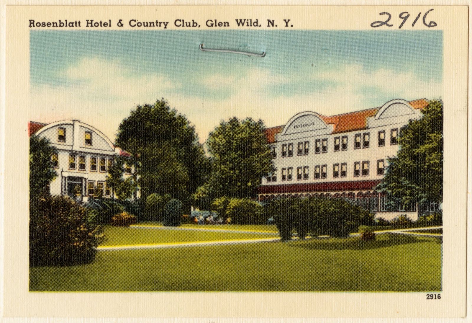 Rosenblatt Hotel & Country Club, Glen Wild, N. Y., Boston Public Library - undated