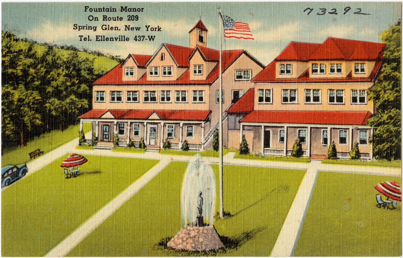Fountain Manor on Route 209. Spring Glen, New York, Boston Public Library - undated