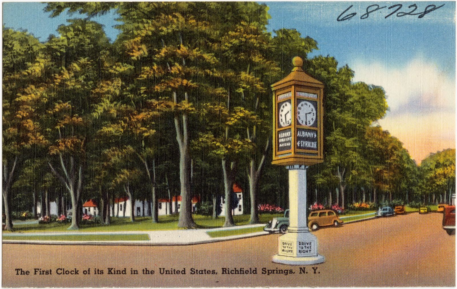 The first clock of it kind in the United States, Richfield Springs, N. Y., Boston Public Library - undated