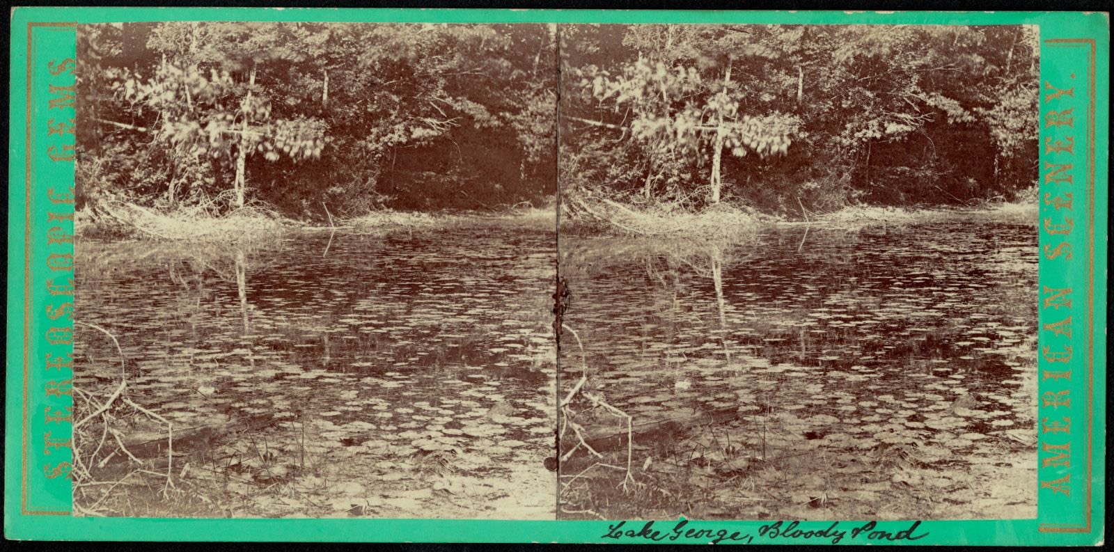 Bloody Pond, Lake George, N. Y., Boston Public Library - undated
