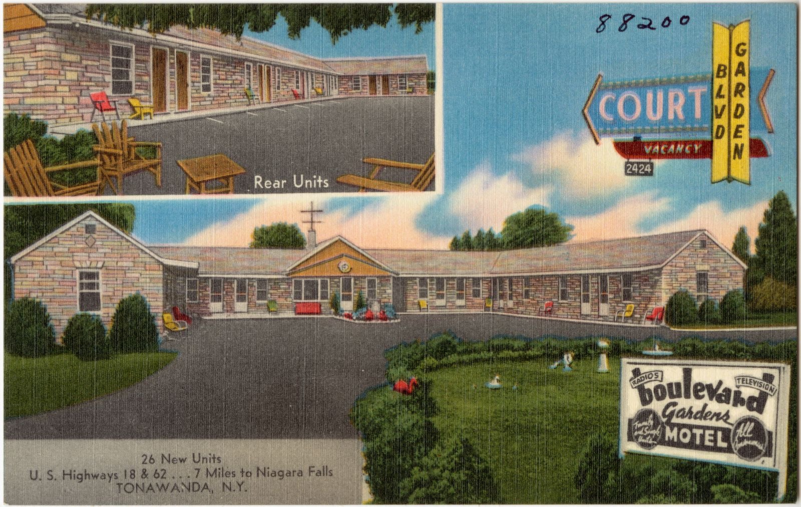 Boulevard Gardens Motel, Boston Public Library - undated