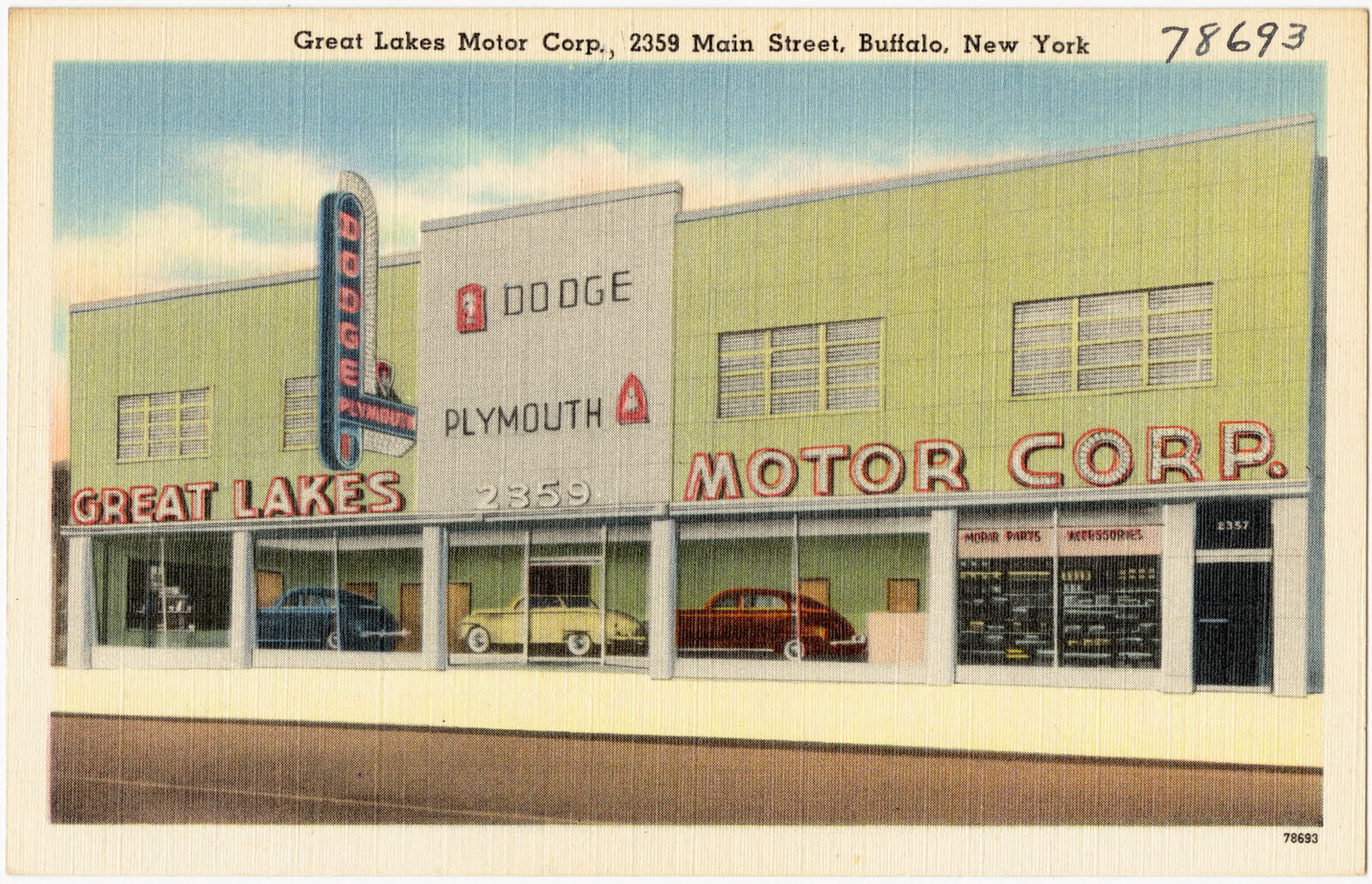 Great Lakes Motor Corp., 2359 Main Street, Buffalo, New York, Boston Public Library - undated