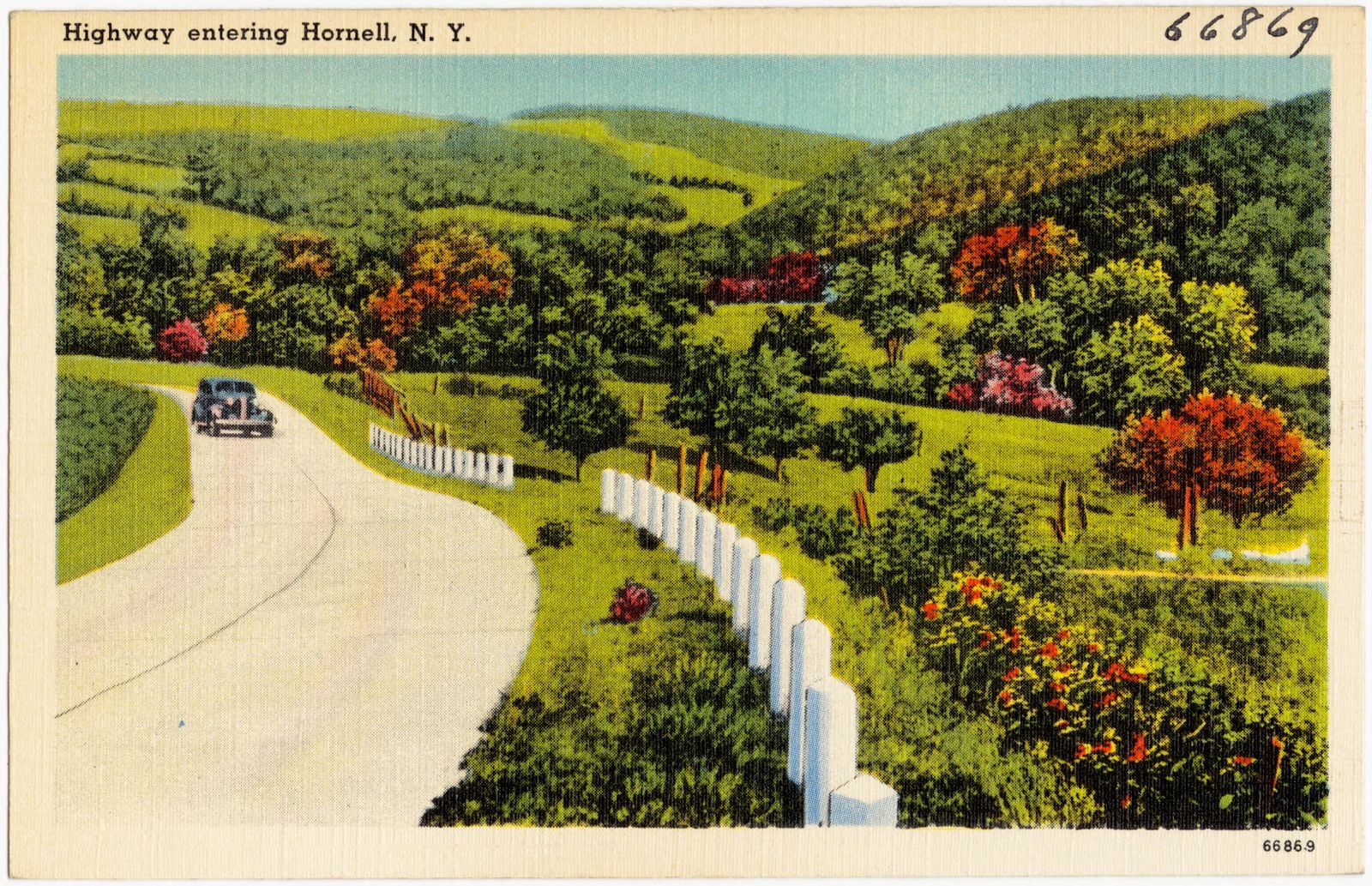 Highway entering Hornell, N. Y., Boston Public Library - undated