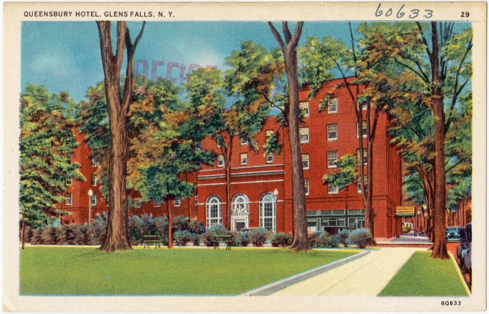 Queensbury Hotel, Glens Falls, N. Y., Boston Public Library - undated