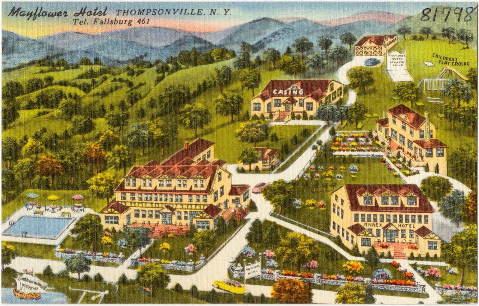 Mayflower Hotel, Thompsonville, N. Y., Boston Public Library - undated