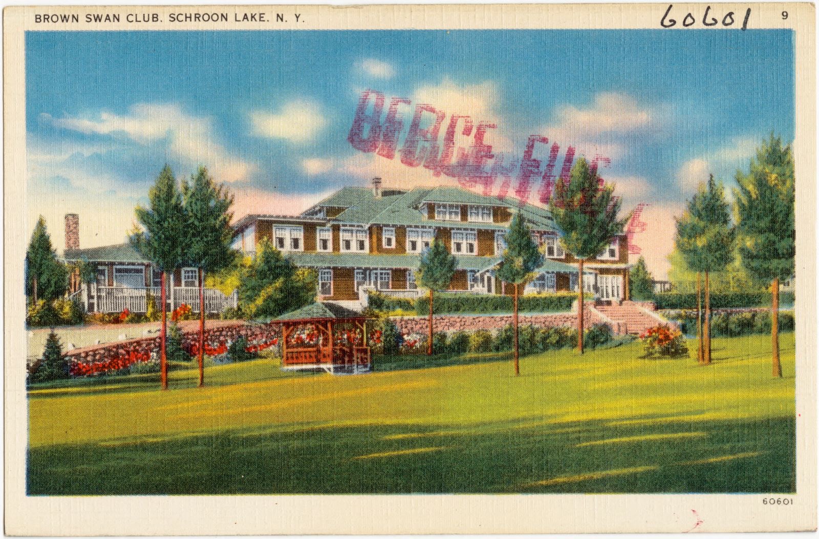 Brown Swan Club, Schroon Lake, N. Y., Boston Public Library - undated