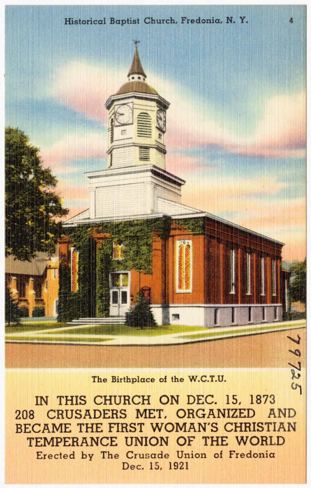 Historical Baptist Church, Fredonia, N. Y., Boston Public Library - undated