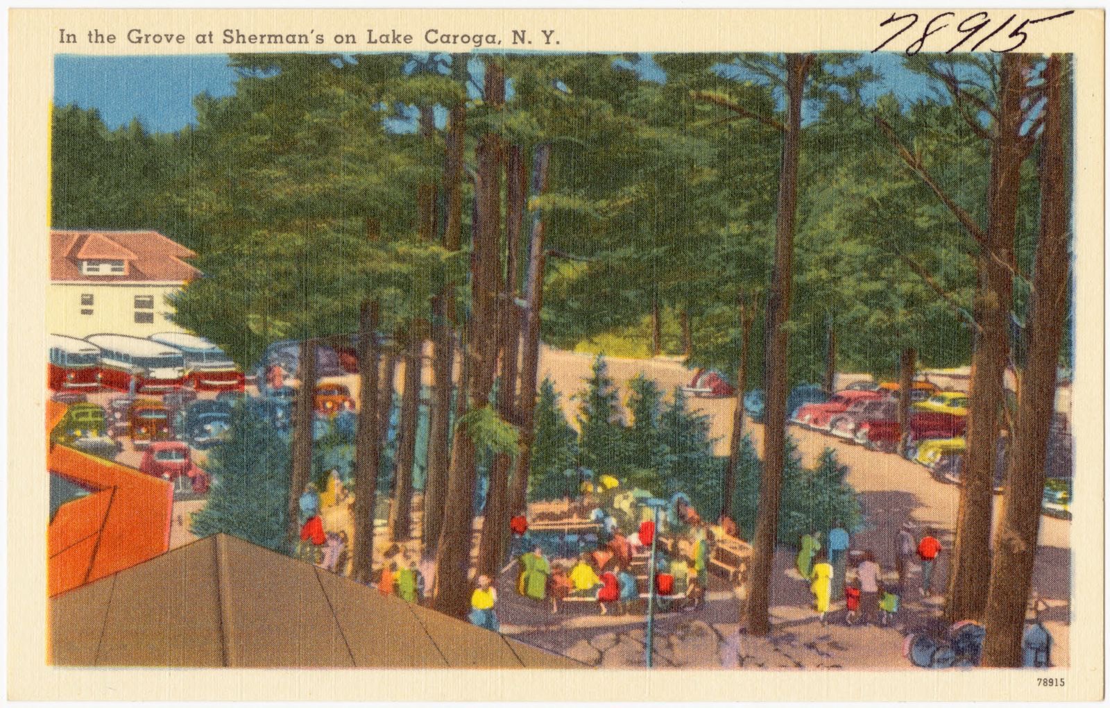 In the grove at Sherman's on Lake Caroga, N. Y., Boston Public Library - undated