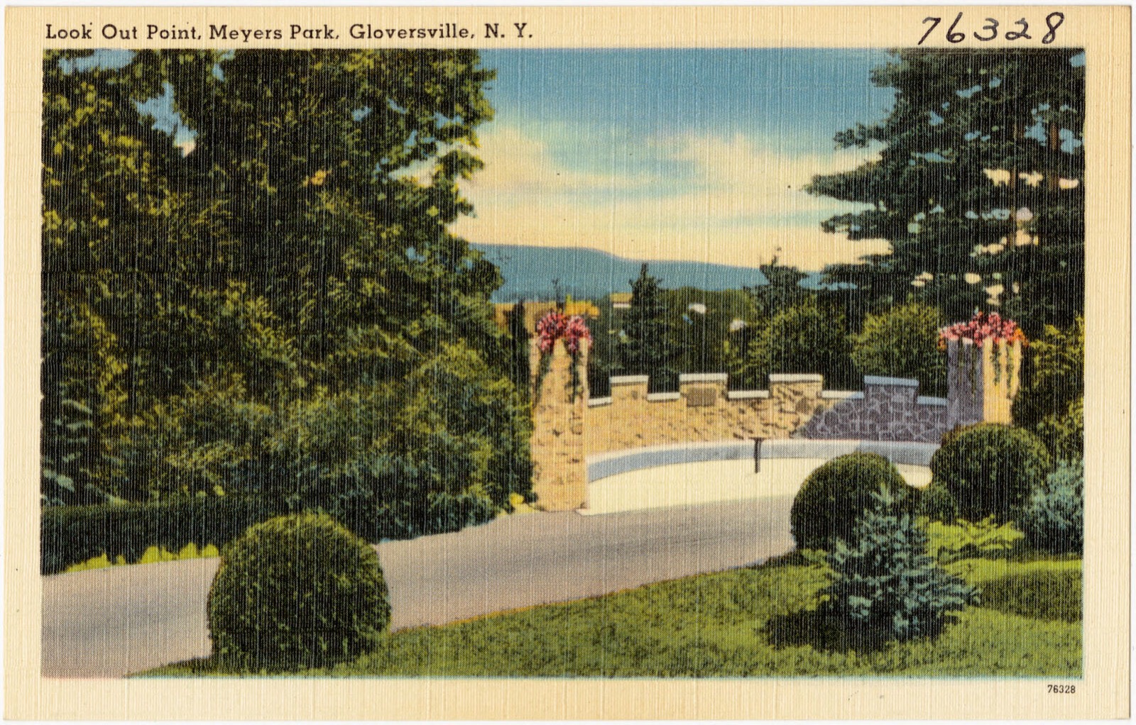 Look Out Point, Meyers Park, Gloversville, N. Y., Boston Public Library - undated
