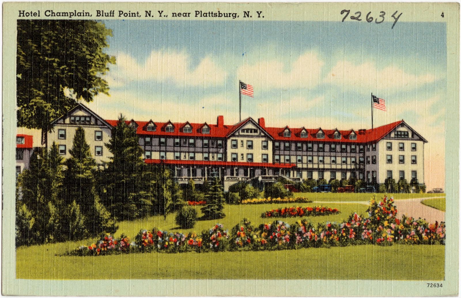 Hotel Champlain, Bluff Point, N. Y., near Plattsburg, N. Y., Boston Public Library - undated