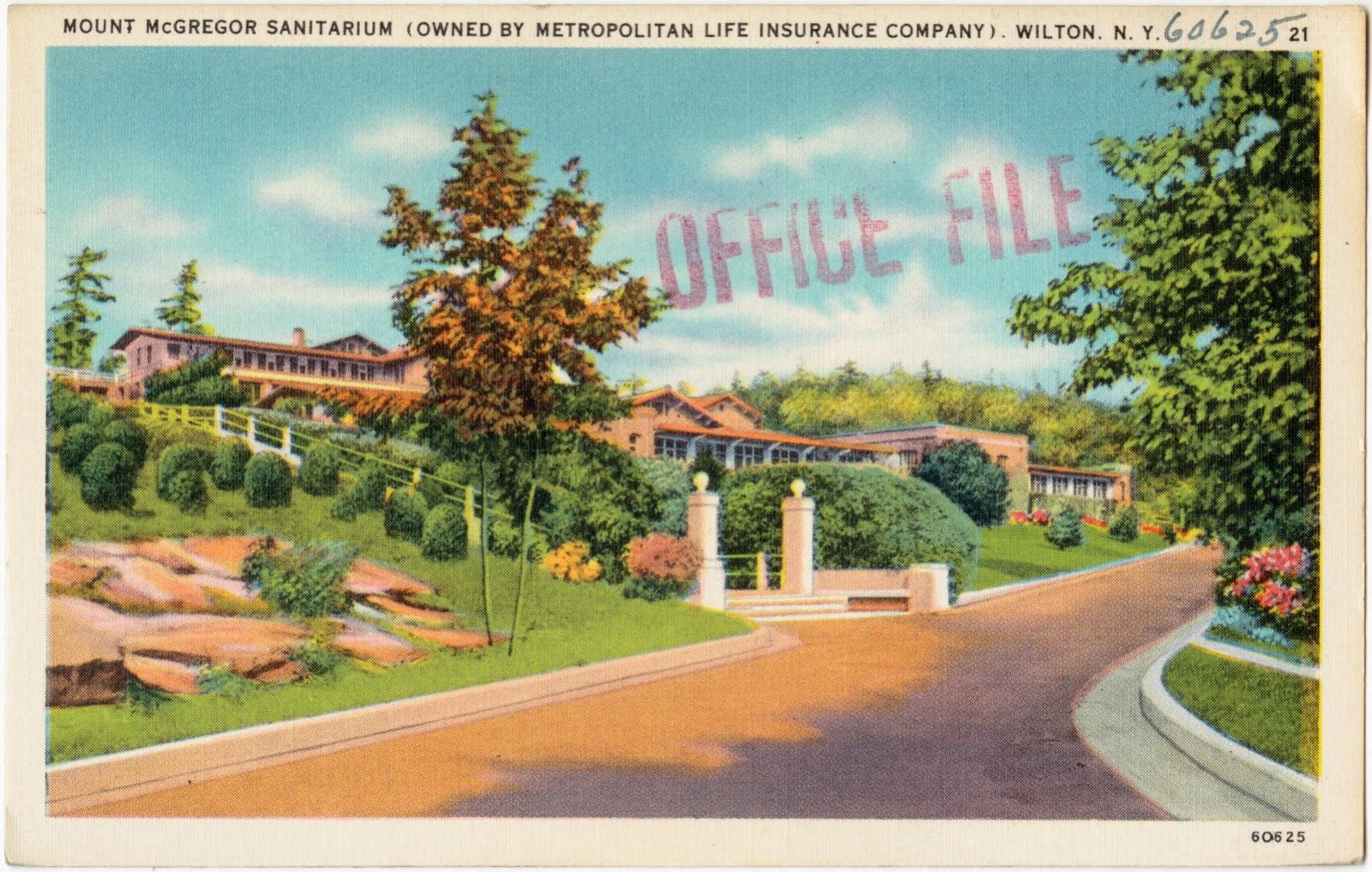 Mount McGregor Sanitarium (owned by Metropolitan Life Insurance Company), Wilton, N. Y., Boston Public Library - undated