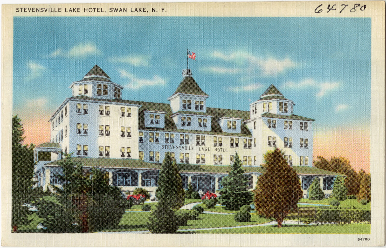 Stevensville Lake Hotel, Swan Lake, N. Y., Boston Public Library - undated