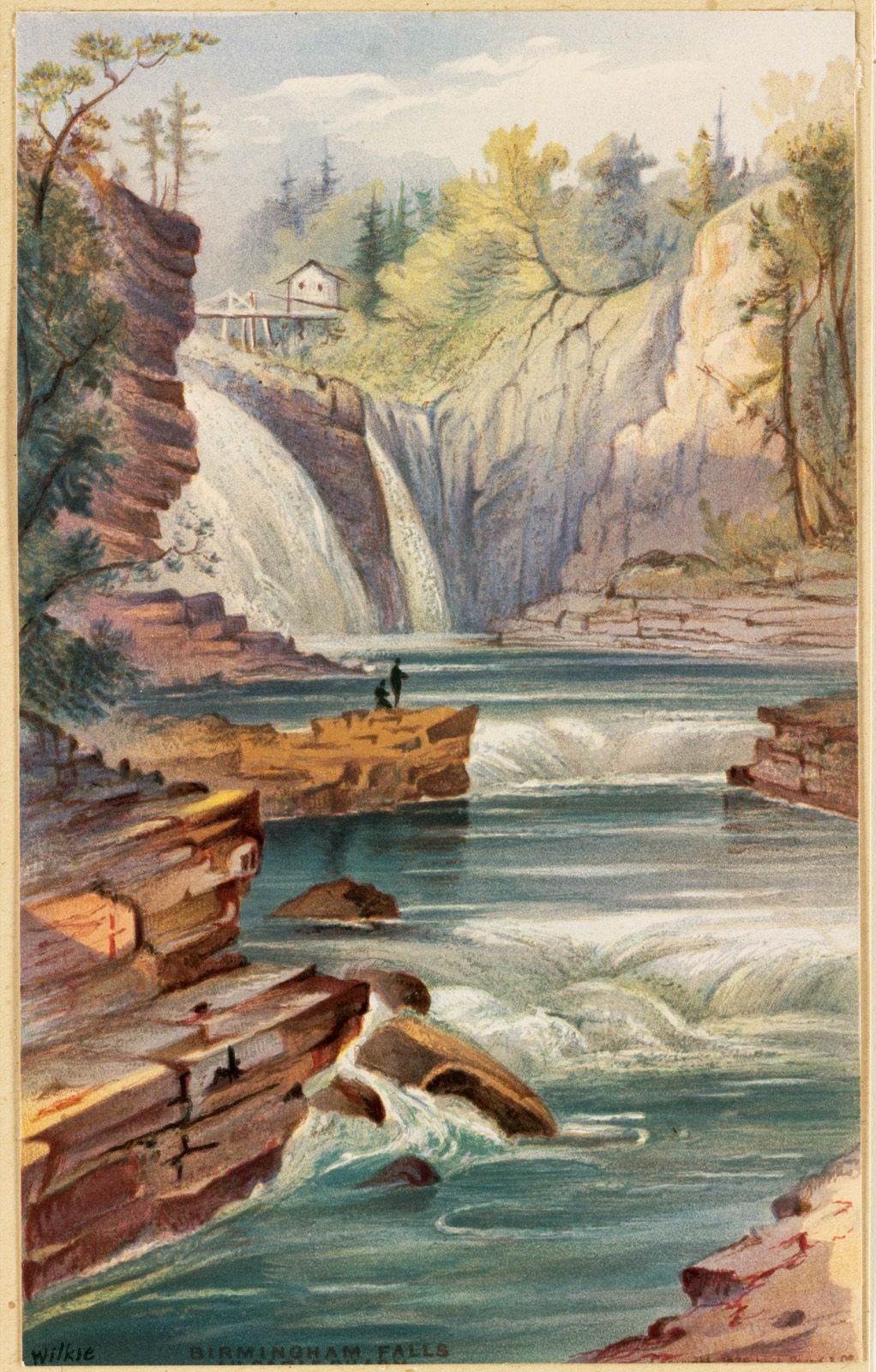 Birmingham Falls, Ausable Chasm, Boston Public Library - undated