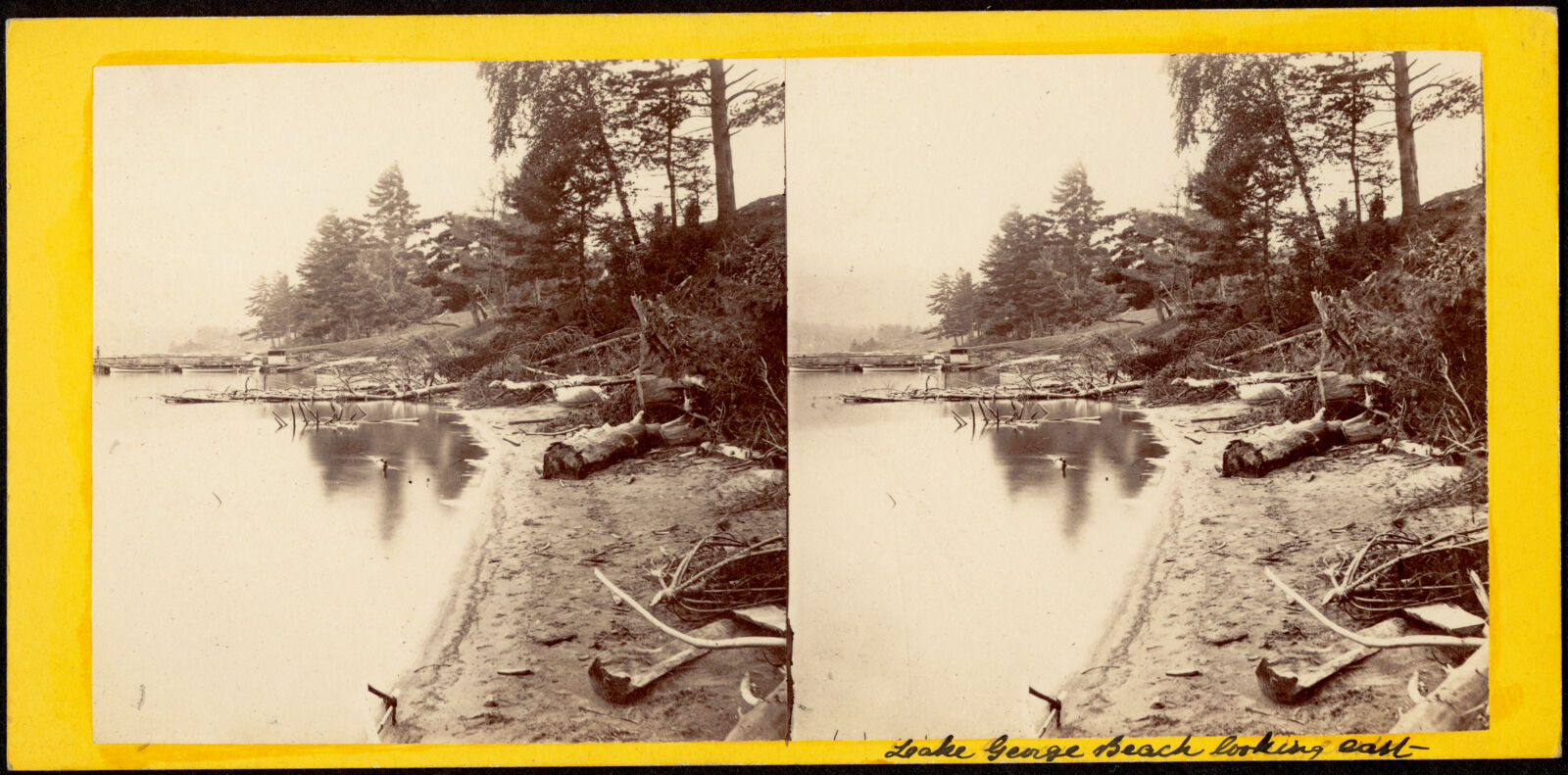 The beach, looking west, Boston Public Library - undated