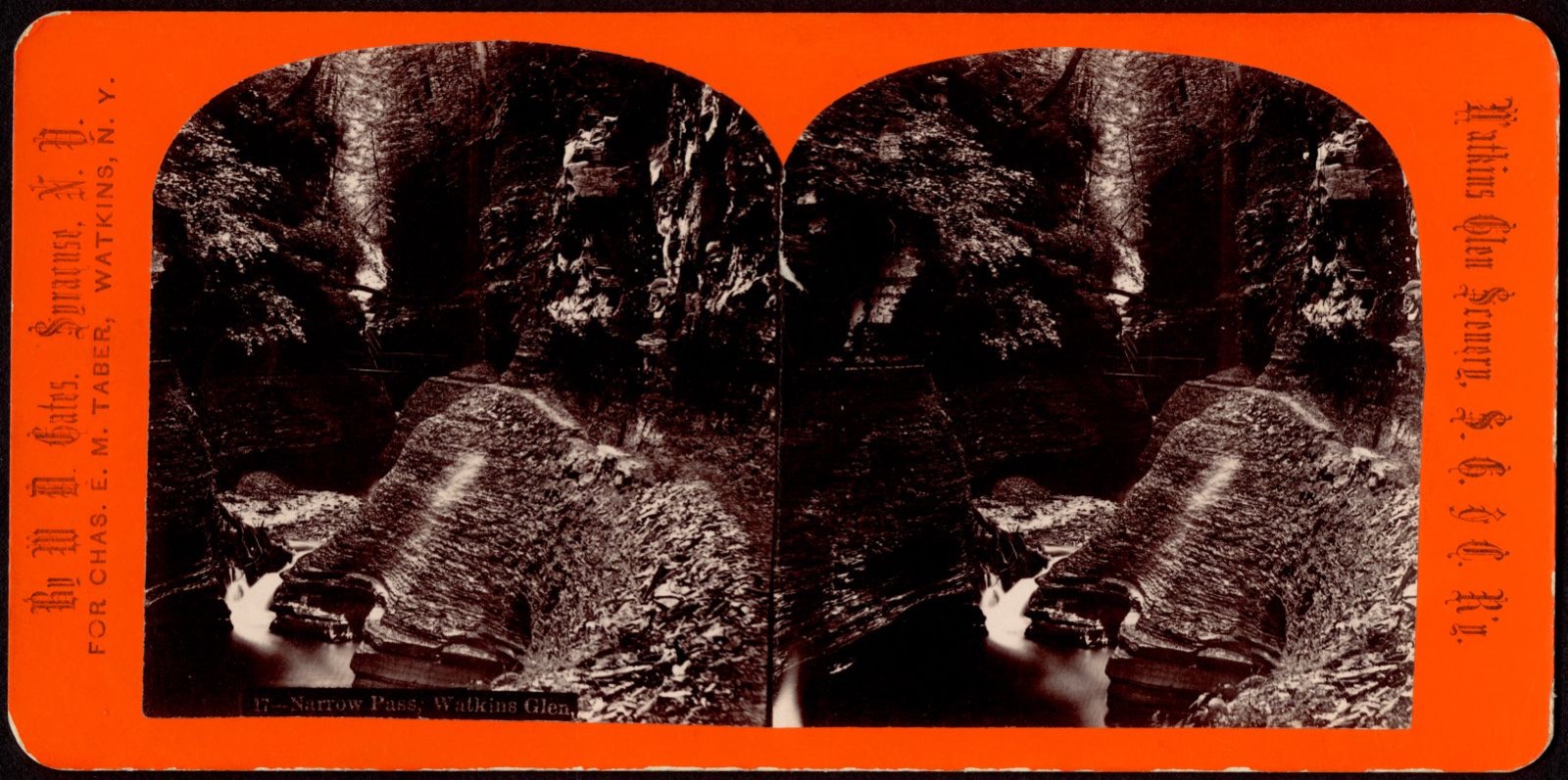 Narrow Pass. Watkins Glen, Boston Public Library - undated