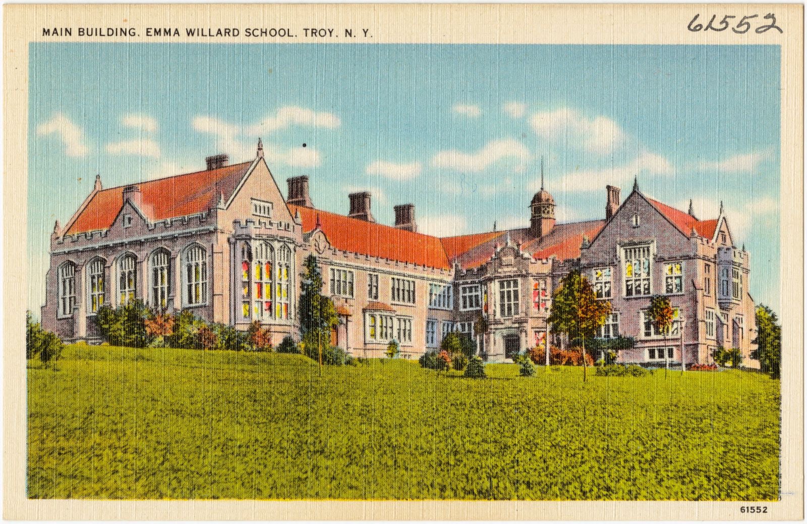 Main building, Emma Willard School, Troy, N. Y., Boston Public Library - undated