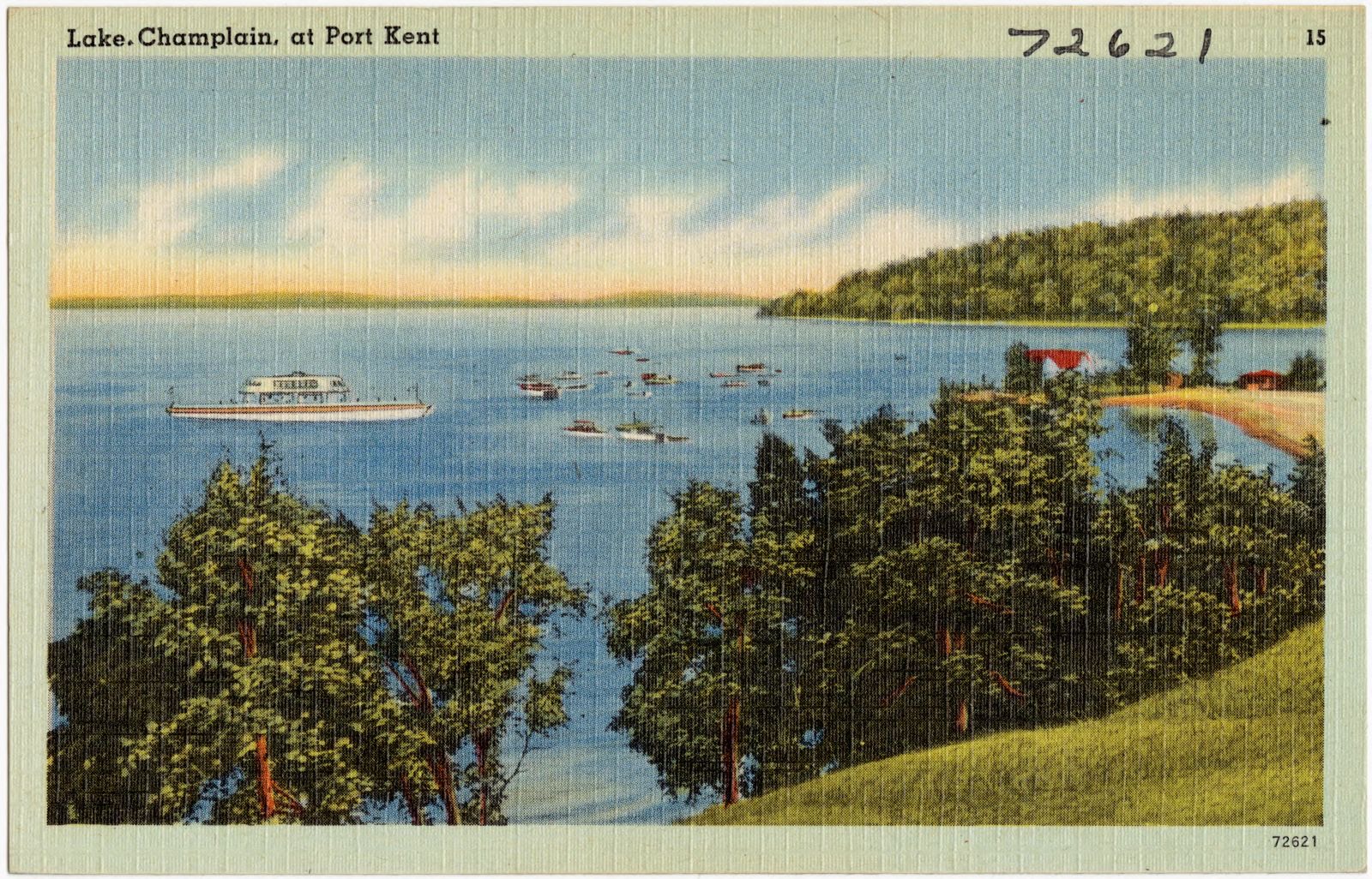 Lake Champlain, at Port Kent, Boston Public Library - undated