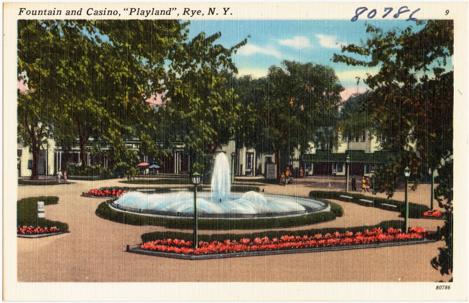 Fountain and casino, "Playland", Rye, N. Y., Boston Public Library - undated