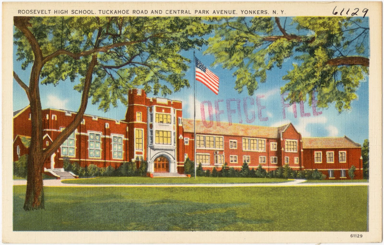 Roosevelt High School, Tuckahoe Road and Central Park Avenue, Yonkers, N. Y., Boston Public Library - undated