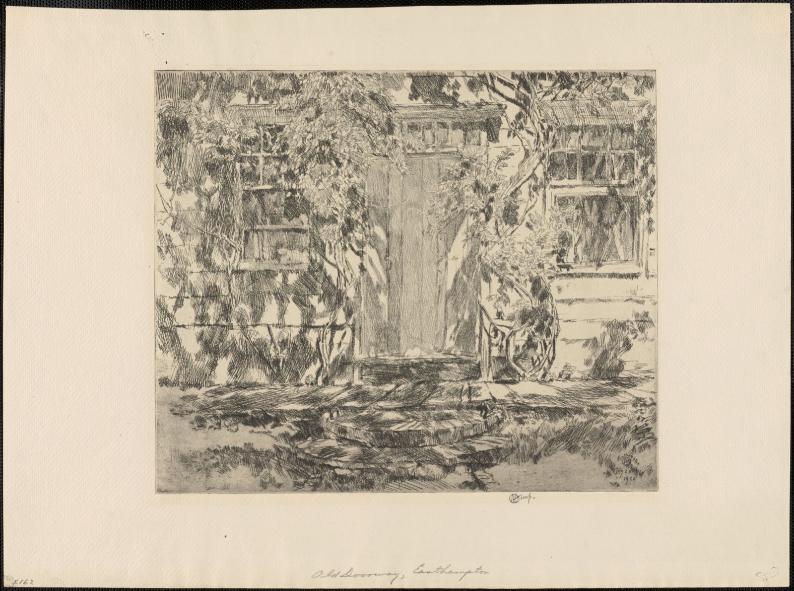 Old doorway, Easthampton, Boston Public Library - undated
