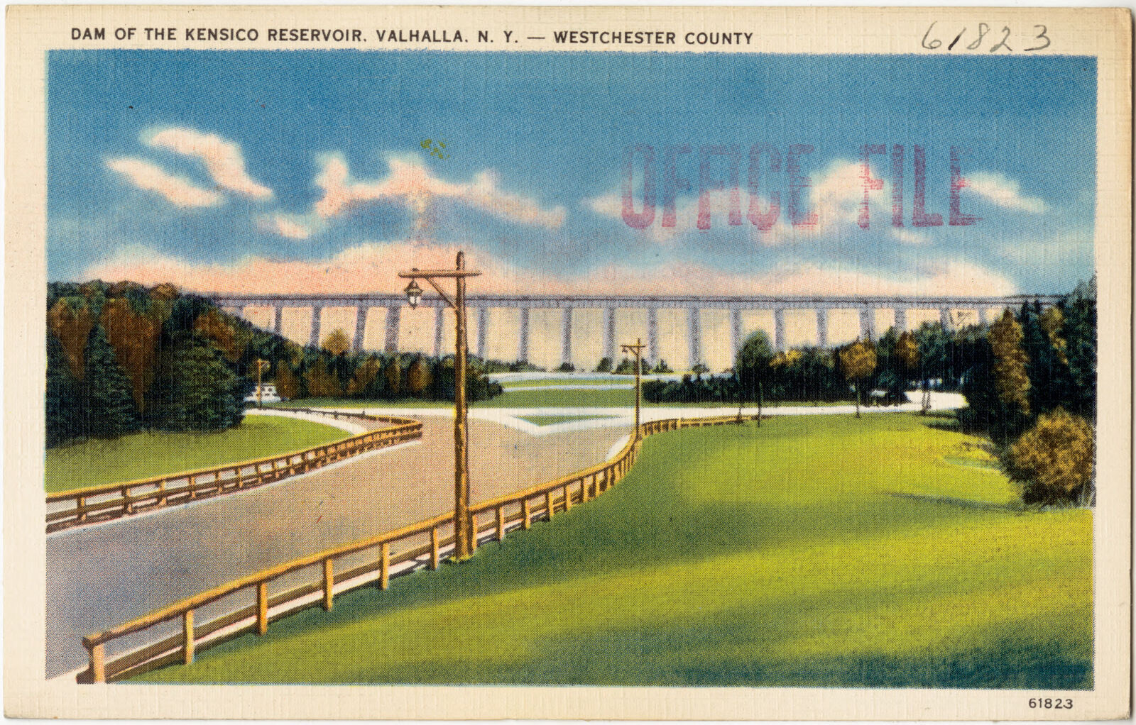 Dam of the Kensico Reservoir, Valhalla, N. Y. -- Westchester County, Boston Public Library - undated