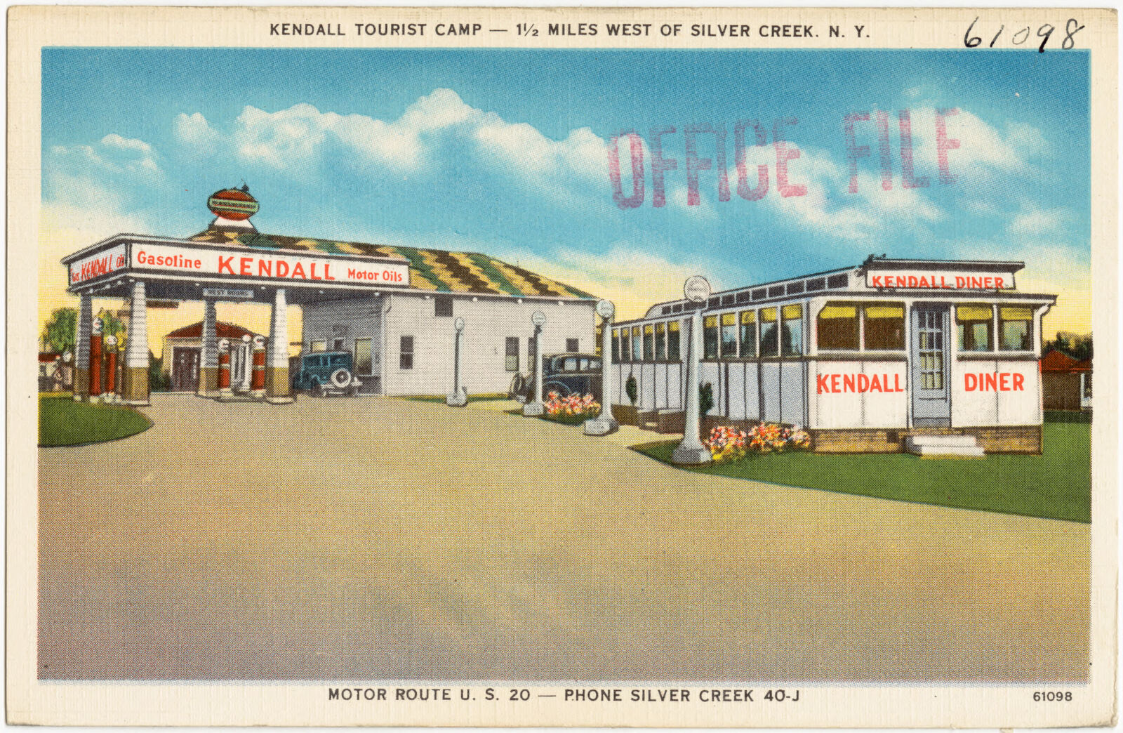 Kendall Tourist Camp, 1 1/2 miles west of Silver Creek, N. Y., Boston Public Library - undated