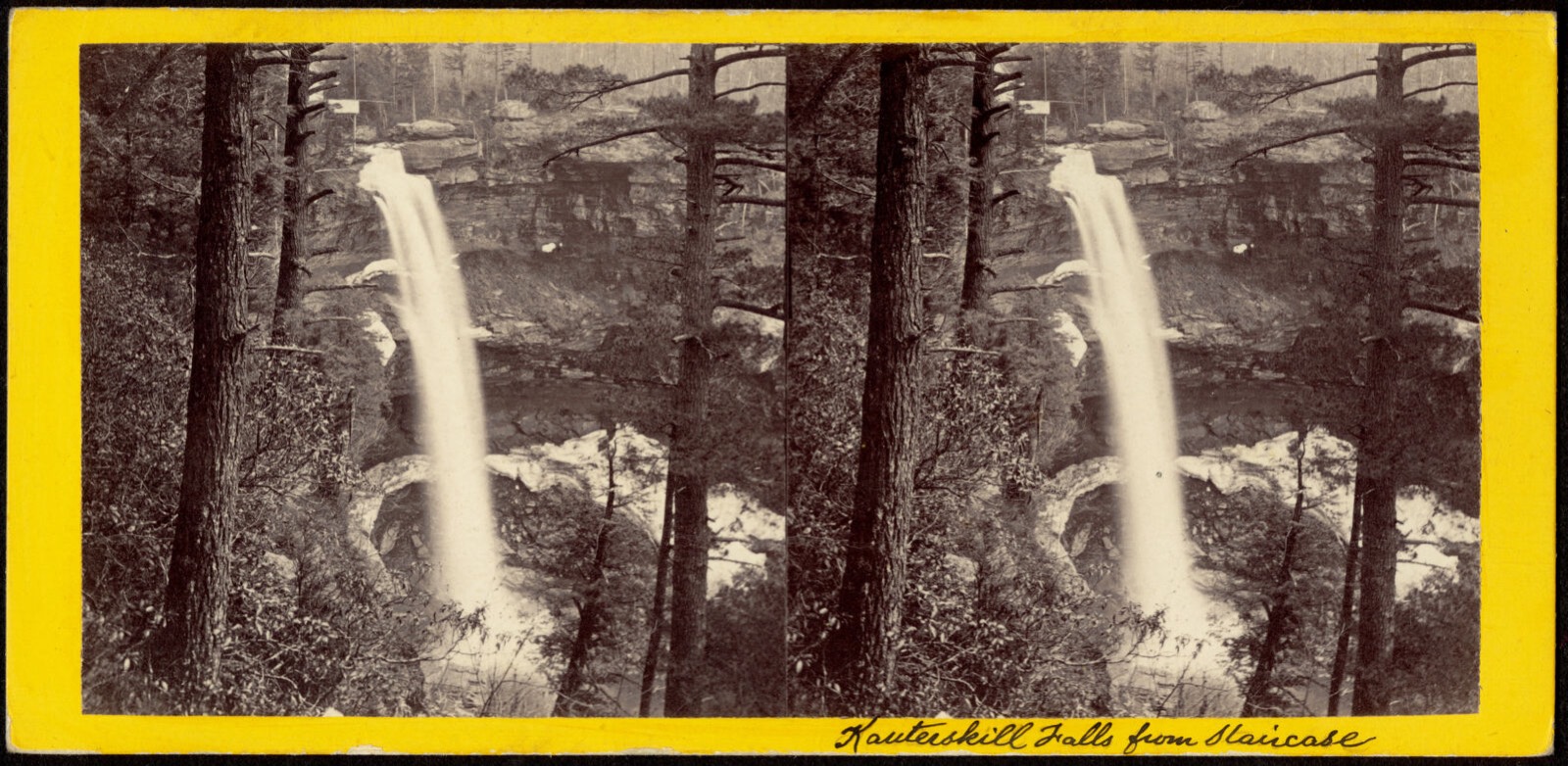 The Kauterskill Fall from the staircase, Boston Public Library - undated