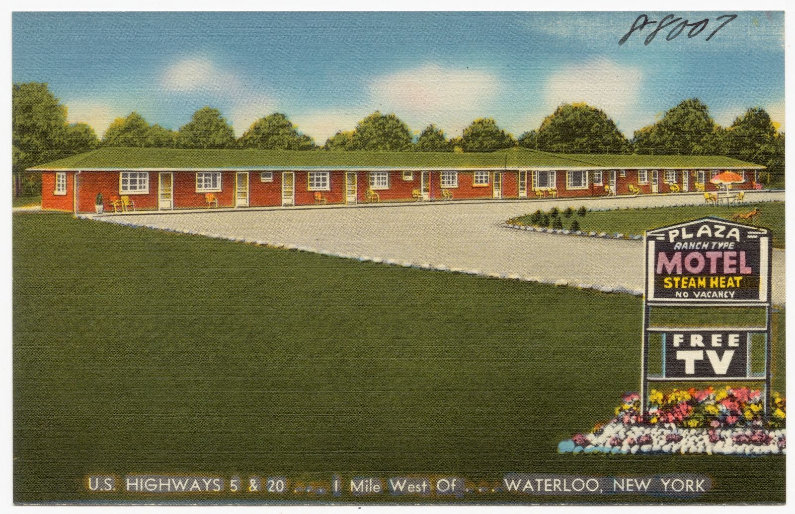 U. S. Highways 5 & 20, 1 mile west of Waterloo, New York, Boston Public Library - undated