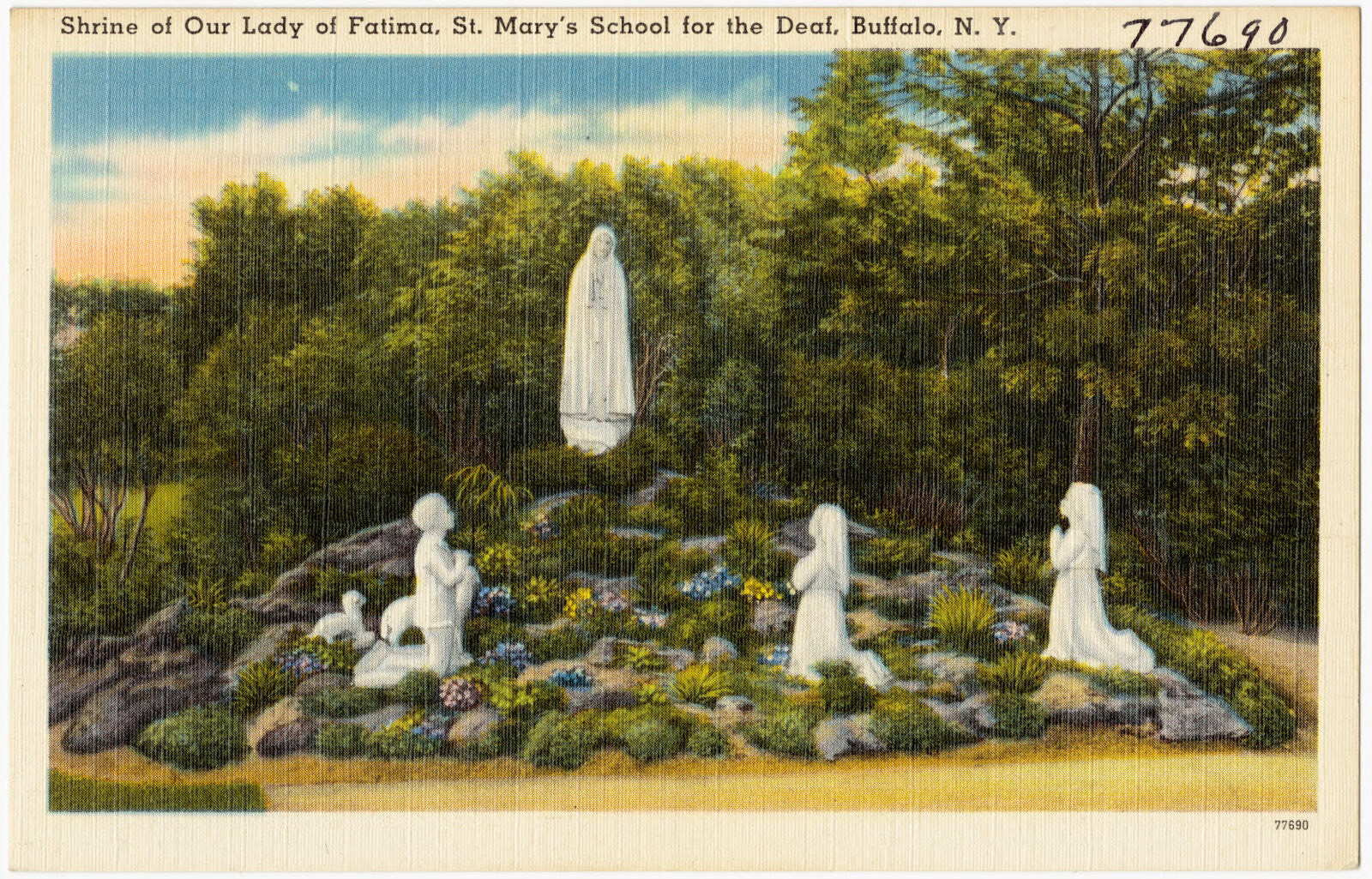 Shrine of Our Lady of Fatima, St. Mary's School for the Deaf, Buffalo, N. Y., Boston Public Library - undated