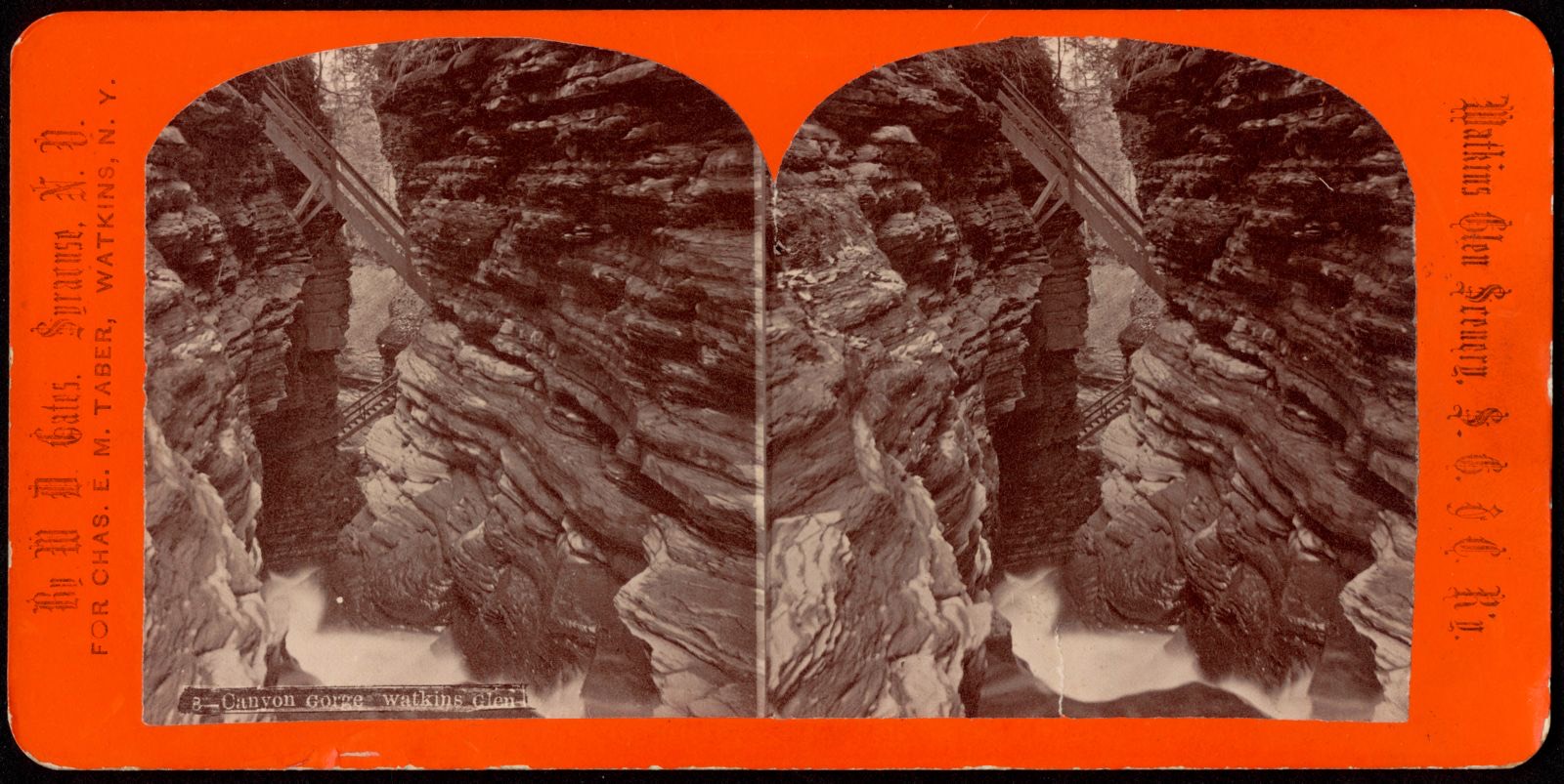 Canyon Gorge. Watkins Glen, Boston Public Library - undated