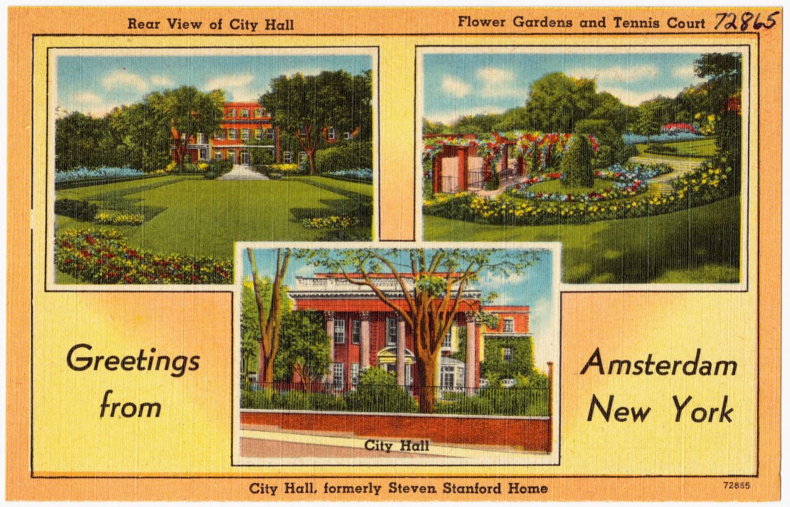 Greetings from Amsterdam, New York, Boston Public Library - undated