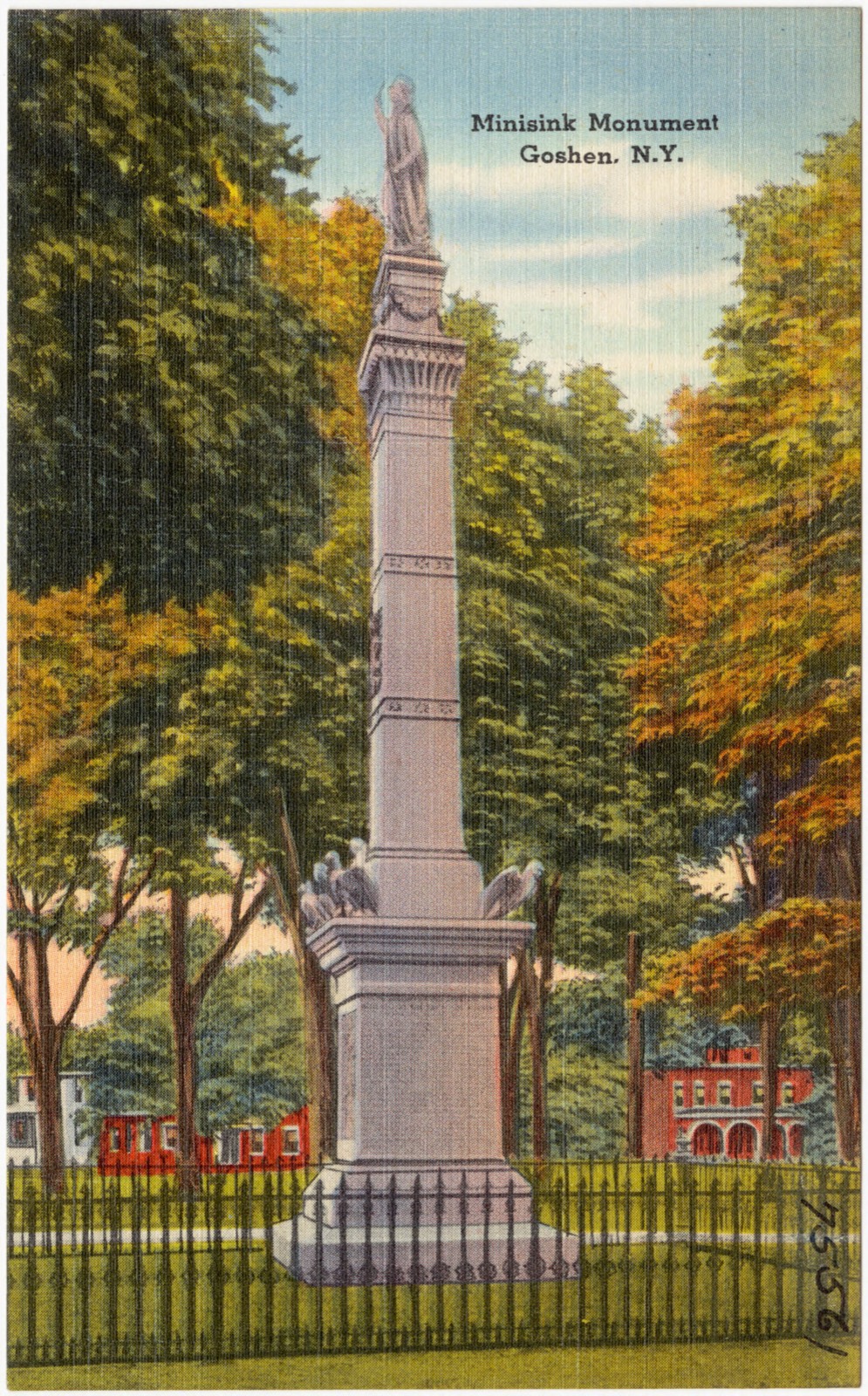 Minisink Monument, Goshen, N. Y., Boston Public Library - undated
