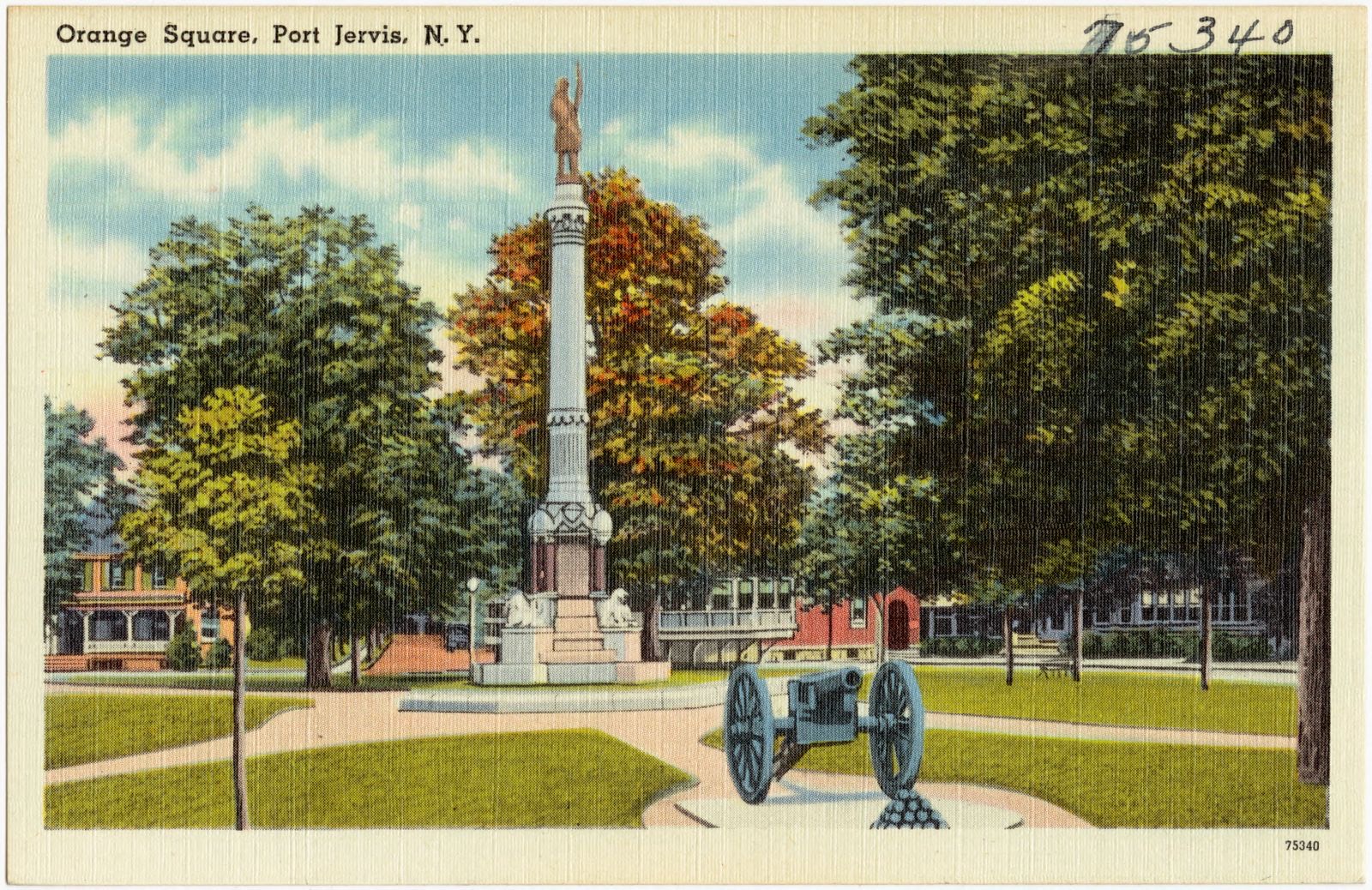 Orange Square, Port Jervis, N. Y., Boston Public Library - undated