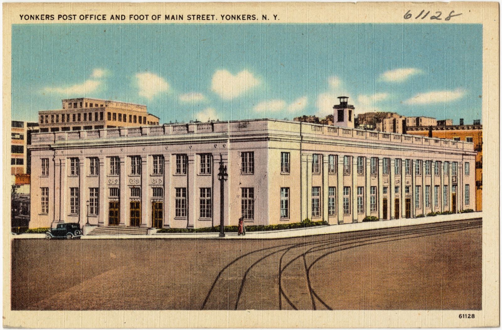 Yonkers Post Office and foot of Main Street, Yonkers, N. Y., Boston Public Library - undated