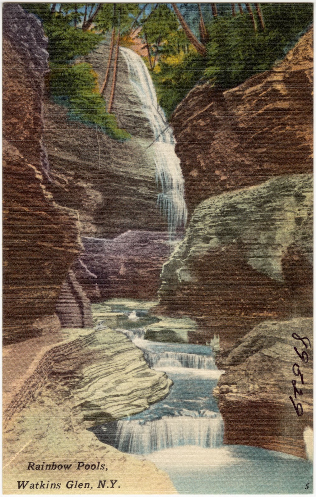 Rainbow pools, Watkins Glen, N. Y., Boston Public Library - undated